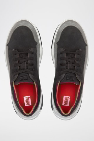 Baskets en cuir Freya - Noir et argenté