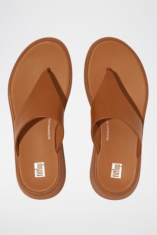 Sandales en cuir F-Mode - Marron