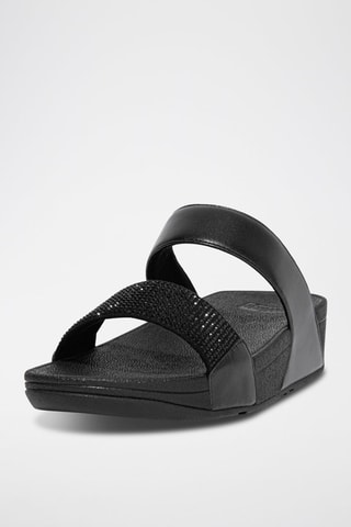 Mules à talons compensées Lulu - Noir