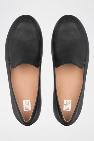 Slippers en cuir Lena - Noir