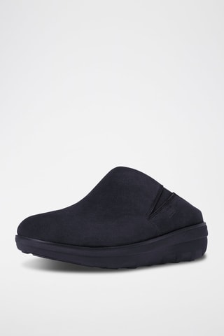 Mules plateformes en nubuck Loaff - Bleu