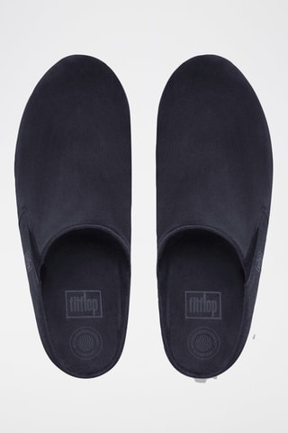 Mules plateformes en nubuck Loaff - Bleu