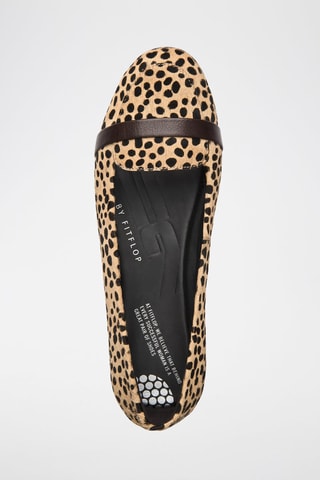 Ballerines en cuir F-Pop - Beige et marron