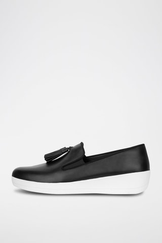 Slip-on en cuir Tassel - Noir