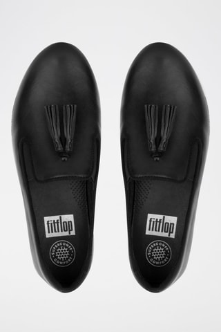 Slip-on en cuir Tassel - Noir