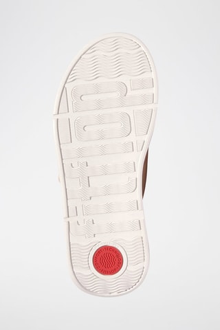 Sandales compensées en cuir F-Mode - Rose