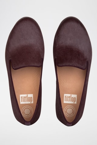 Slippers en nubuck Audrey - Rouge