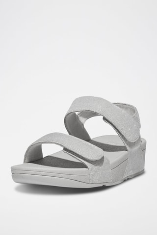 Sandales compensées Lulu - Argenté