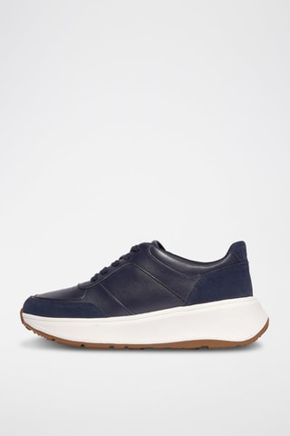 Baskets en cuir - Bleu