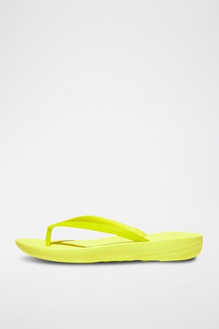 Tongs en cuir - Jaune