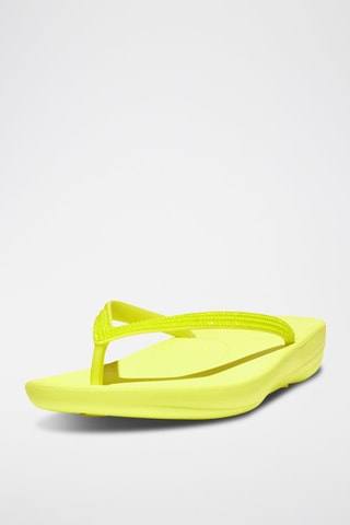 Tongs en cuir - Jaune