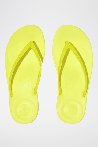 Tongs en cuir - Jaune