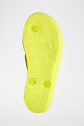 Tongs en cuir - Jaune