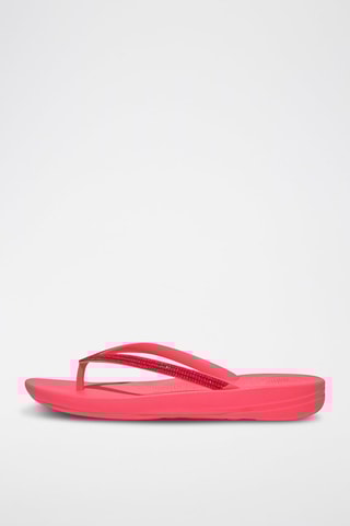 Tongs en cuir - Rose