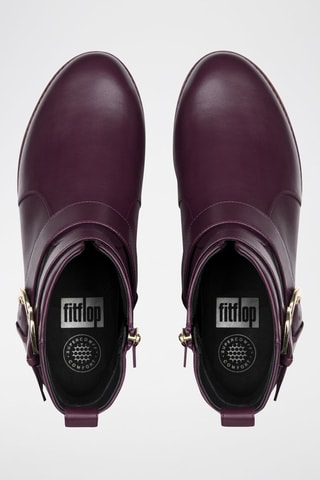 Bottines en cuir Laila - Rouge