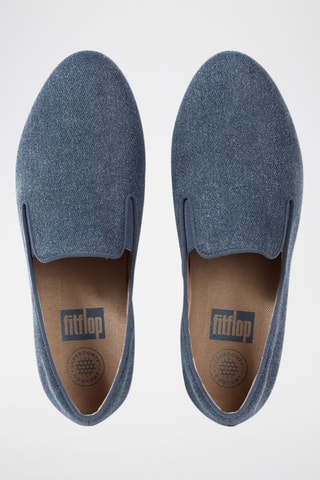 Slippers compensés - Bleu