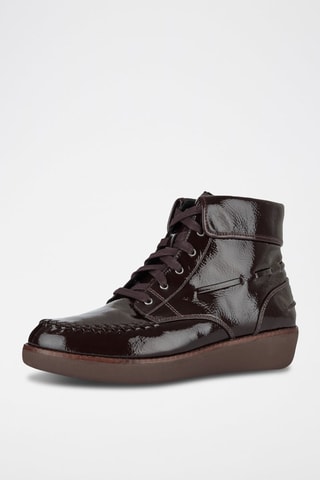 Bottines vernies Gianini - Marron