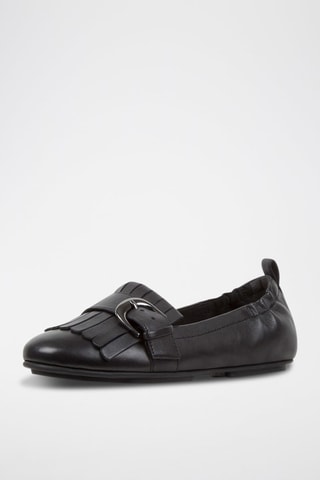 Ballerines en cuir - Noir