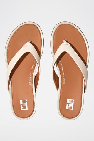 Tongs en cuir - Beige