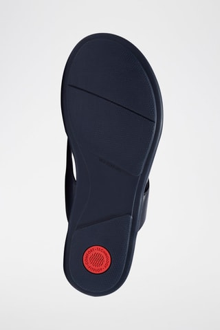 Tongs en cuir - Bleu