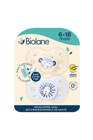 Sucette anatomique en silicone Animaux - De 6 à 18 mois
