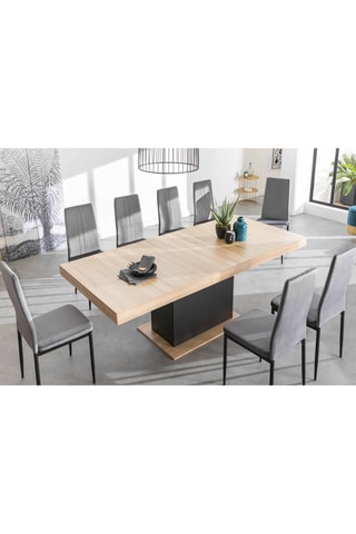 Table à manger extensible Tania - 160-200 x 90 x 75 cm