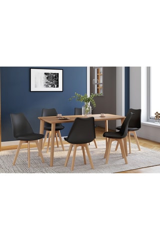 6 chaises Nordia - 46 x 79,5 x 51 cm