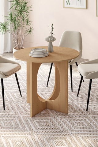 Table à manger ronde Mathis bois - Ø80cm