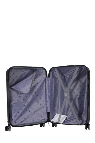 Grote Trolley Luton (L) - 75 cm - Zwart en zilverkleurig