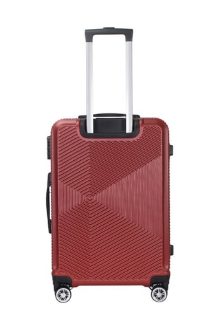 Grote Trolley Luton (L) - 75 cm - Zwart, rood en zilverkleurig