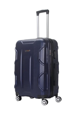 Handbagagetrolley palace (S) - 55 cm - Zwart, blauw en zilverkleurig