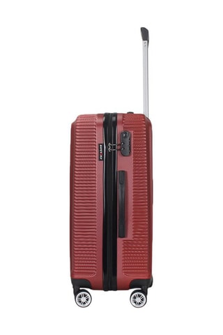 Handbagagetrolley Luton (S) - 55 cm - Zwart, rood en zilverkleurig