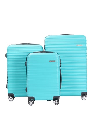 Set 3 Trolleys Palma (S/M/L) - 55 / 65 / 75 cm - Blauw
