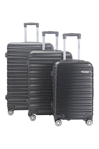 Set 3 Trolleys Palma (S/M/L) - 55 / 65 / 75 cm - Zwart