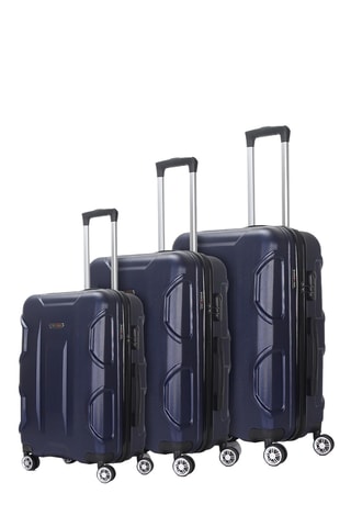 Set van 3 Trolleys - Donkerblauw - 55 / 66 / 75 cm