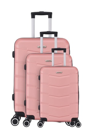 Set van 3 Trolleys - Roségoudkleurig - 55 / 66 / 75 cm