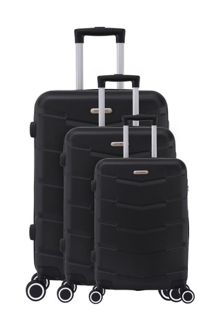 Set van 3 Trolleys - Zwart - 55 / 66 / 75 cm