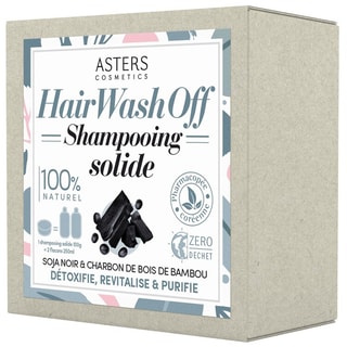 Shampoo solido alla soia nera e carbone di legno di bambù - 100 g