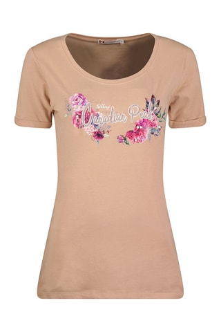 T-shirt - Wit, groen, paars en roze