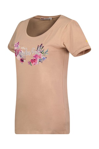 T-shirt - Wit, groen, paars en roze