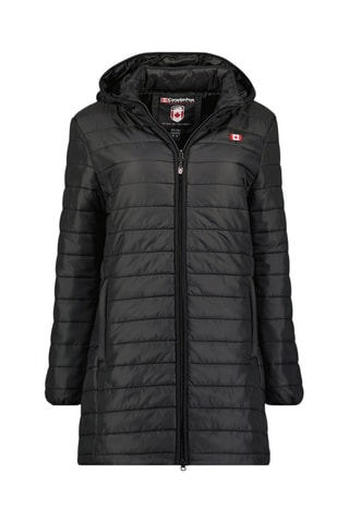 Lange Gewatteerde Jas met Capuchon Atikeak - 