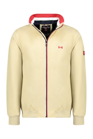 Bomberjack - Zwart, beige en rood