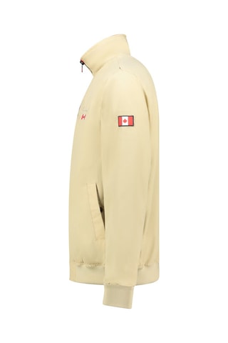 Bomberjack - Zwart, beige en rood