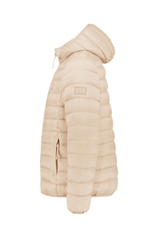 Gewatteerde Jas met Capuchon Amitaleak - Beige