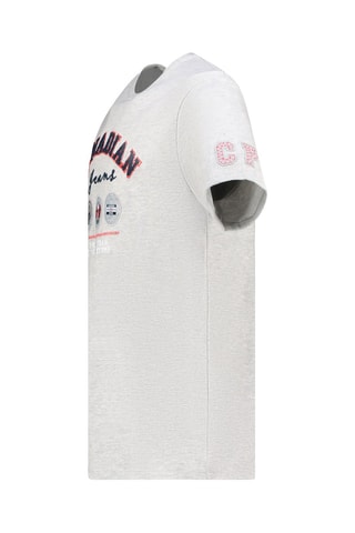 T-shirt - Wit, zwart, rood en grijs