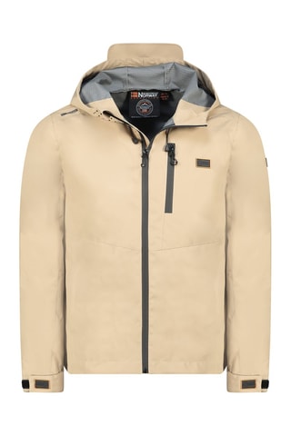 Jasje met Capuchon - Zwart, beige en oranje