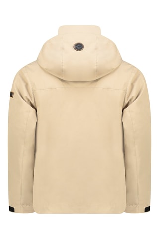 Jasje met Capuchon - Zwart, beige en oranje