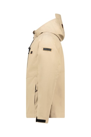 Jasje met Capuchon - Zwart, beige en oranje