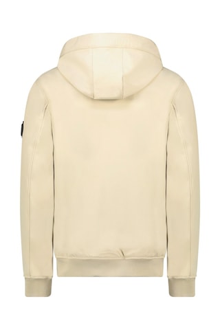 Jasje met Capuchon - Beige, wit, zwart en rood