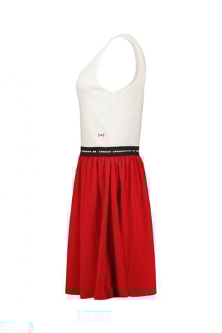 Jurk Trompe-l’oeil Jodieak - Wit en rood